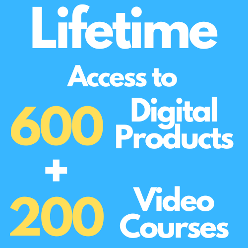 Lifetime Access to 200 Video Courses + 600 Digital Products